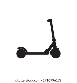 Kick scooter icon vector in linear isolated on white background 