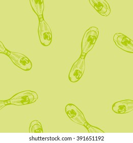 Kick scooter seamless pattern.Vector illustration