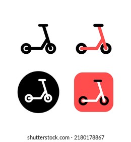 Einfache Variationssymbole Kick Scooter