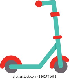 Kick Scooter Vektorsymbol. Kann für Druck-, Mobil- und Web-Anwendungen verwendet werden.