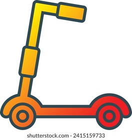 Kick Scooter Vektorsymbol. Kann für Druck-, Mobil- und Web-Anwendungen verwendet werden.