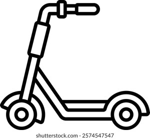 Kick Scooter vector icon. Can be used for printing, mobile and web applications.