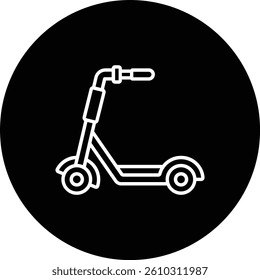 Kick Scooter vector icon. Can be used for printing, mobile and web applications.