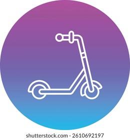 Kick Scooter vector icon. Can be used for printing, mobile and web applications.