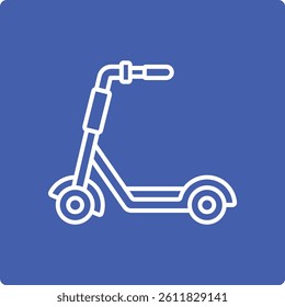 Kick Scooter vector icon. Can be used for printing, mobile and web applications.