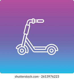 Kick Scooter vector icon. Can be used for printing, mobile and web applications.