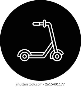 Kick Scooter vector icon. Can be used for printing, mobile and web applications.