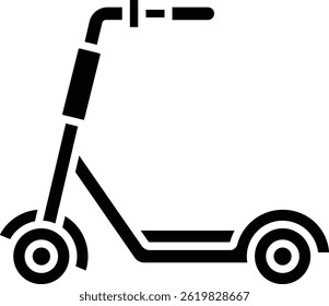 Kick Scooter vector icon. Can be used for printing, mobile and web applications.