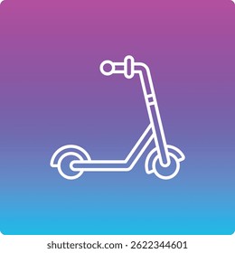 Kick Scooter vector icon. Can be used for printing, mobile and web applications.