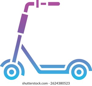 Kick Scooter vector icon. Can be used for printing, mobile and web applications.