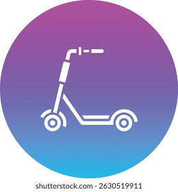 Kick Scooter vector icon. Can be used for printing, mobile and web applications.