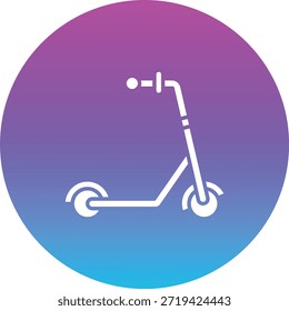 Kick Scooter vector icon. Can be used for printing, mobile and web applications.