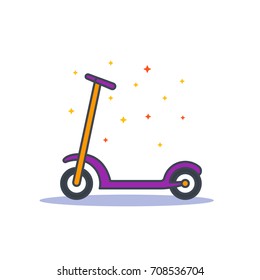 kick scooter vector illustration