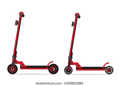 Kick scooter vector isolated on white background