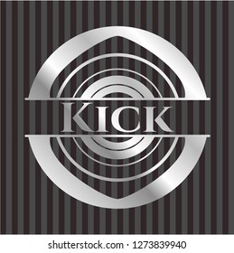 Kick silver shiny badge