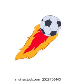 kick speed soccer ball cartoon. strike curve, control finesse, power touch kick speed soccer ball sign. isolated symbol vector illustration