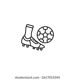 Kick vector line icon icons design