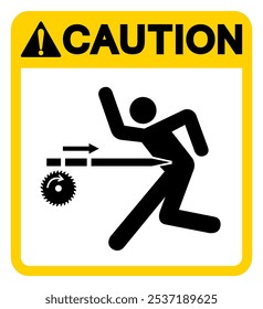 Kickback Hazard Symbol Sign, Vector Illustration, Isolate On White Background Label .EPS10
