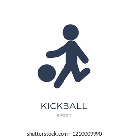 kickball icon. Trendy flat vector kickball icon on white background from sport collection, vector illustration can be use for web and mobile, eps10