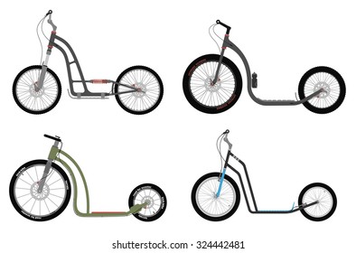 Kick-bike scooter set-2