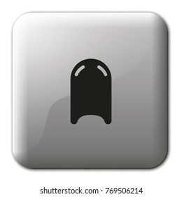 Kickboard flat vector icon.