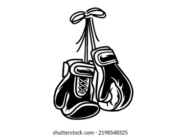 Kickboxing Gloves, Isolated On White