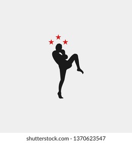 kickboxing logo template 