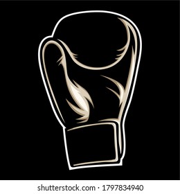 KICKBOXING cráneo en ilustración vectorial