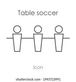 kicker vector icon. icon for playing table football. Table soccer