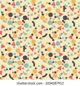 Kicking color seamless pattern. Autentic design for textile, print or digital.