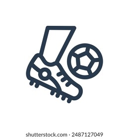 Kickoff for Football Vector Icon