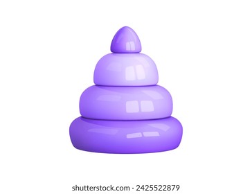 Kid 3d icon. Cartoon vector illustration in cute