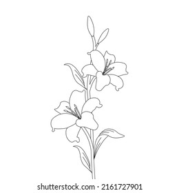 actividades infantiles floración flor de lirio dibujo de página con arte en línea