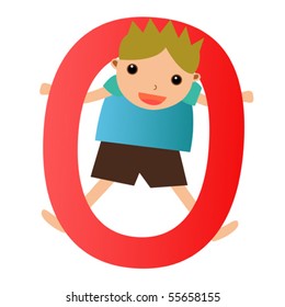 kid and alphabet