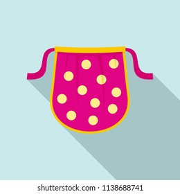Kid apron icon. Flat illustration of kid apron vector icon for web design