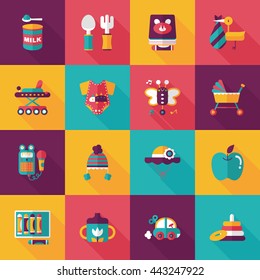 Kid and baby icons set