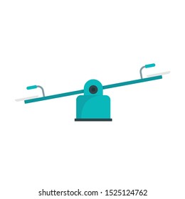 Kid balance board icon. Flat illustration of kid balance board vector icon for web design