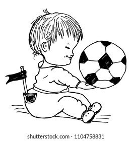 kid with a ball