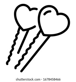 Kid barrette icon. Outline kid barrette vector icon for web design isolated on white background