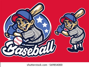 Kid As A Baseball Batter