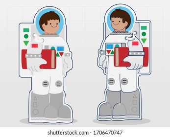 das Kind wird durch Bildung zum Astronauten
