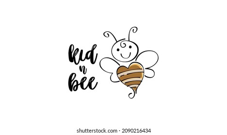 Kid and Bee Logo Concept Vector. Animal Logo Template Vector