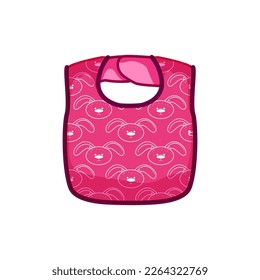 kid bib cartoon. kid bib sign. isolated symbol vector illustration