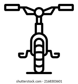 Kid Bike Icon Outline Vector. Lot Area. Parking Cycle