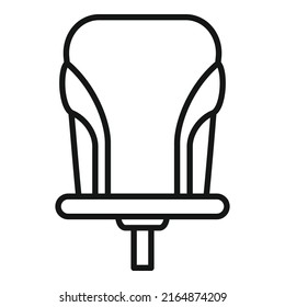 Kid Bike Seat Icon Outline Vector. Biker Toy. Cycle Toy