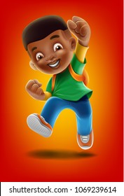 kid black illustration