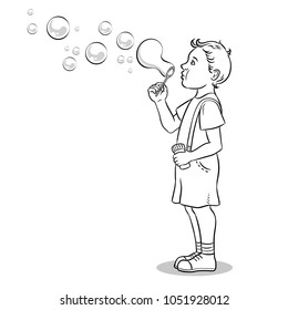 Kid Blow Balloon Stock Illustrations Images Vectors Shutterstock