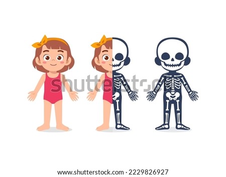 kid body structure for education in school