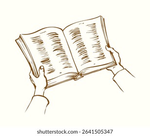 Kid boy child biblic faith believ note data preach concept logo sign icon art Black outline ink pen drawn male teen guy pray holy diary retro line print style muslim islam office white paper page text