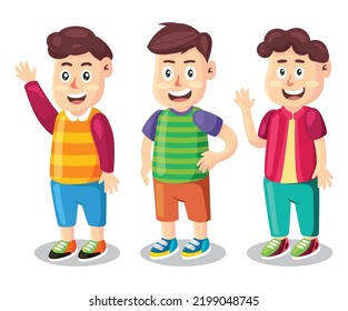 Kid boy cute character pack